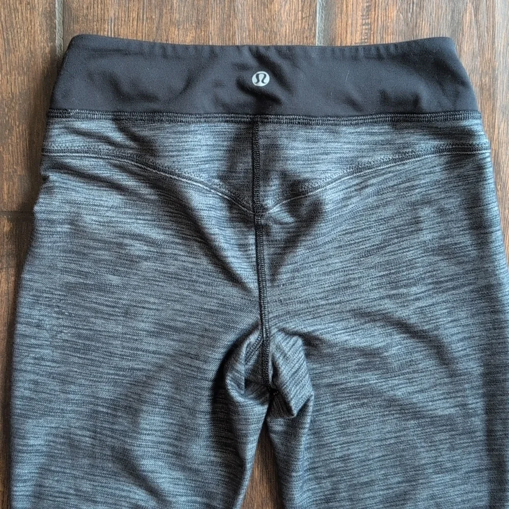 Lululemon Athletica Forme Pant Reversible Slub Denim Black Gray - Women's 4